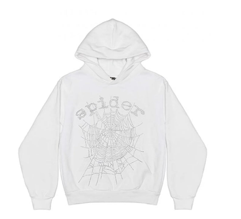 Sp5der #16 OG Rhinestone Logo Hoodie