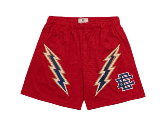 Eric Emanuel Red Lightning Shorts