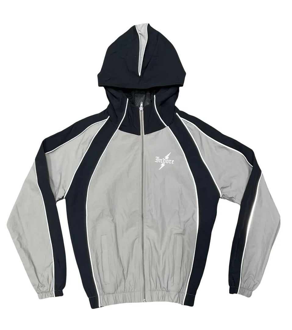 INDORE SIGNATURE 3M LIGHT-GRAY/BLACK WINDBREAKER