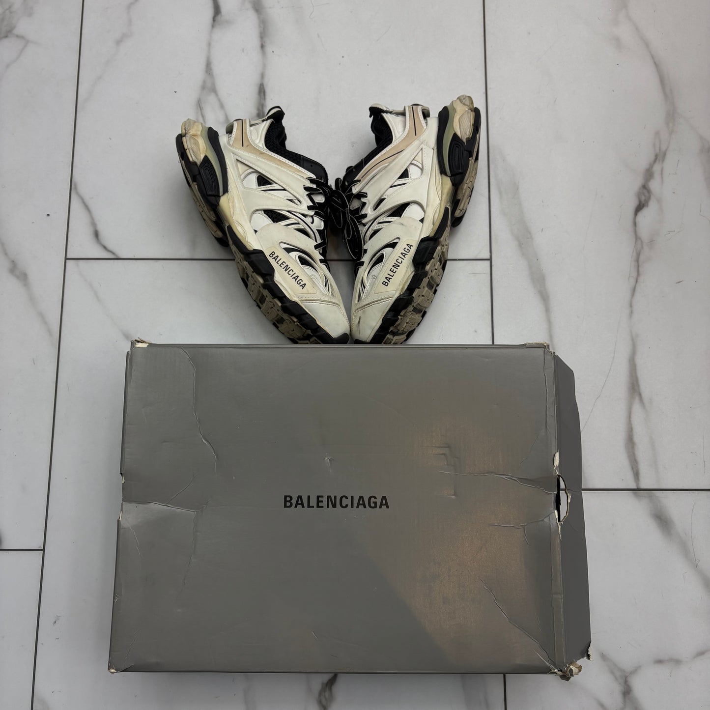 Balenciaga track white black USED WITH BOX