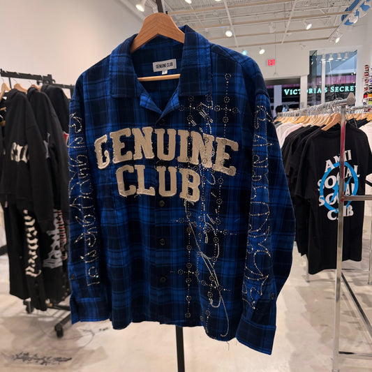 Genuine Club Flannel Rhinestone Pre-Owned