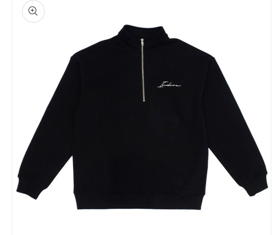 Indore Black Quarter Zip Up