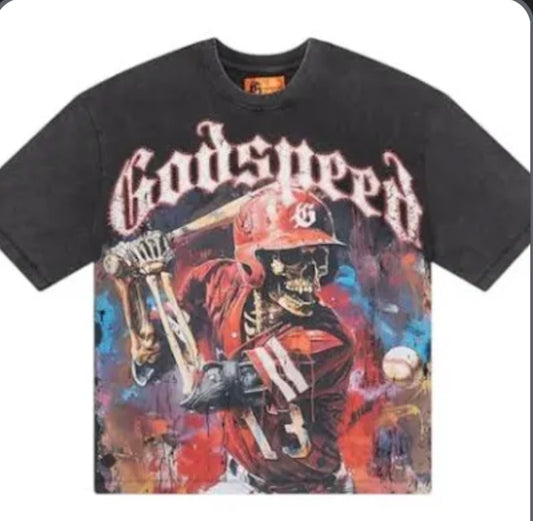 God speed baseball tee