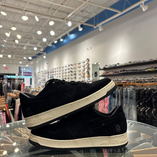 Bathing Ape Bape Sta Black Suede USED NO BOX