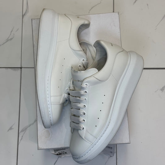 Alexander McQueen Triple White Low Top Used With Box