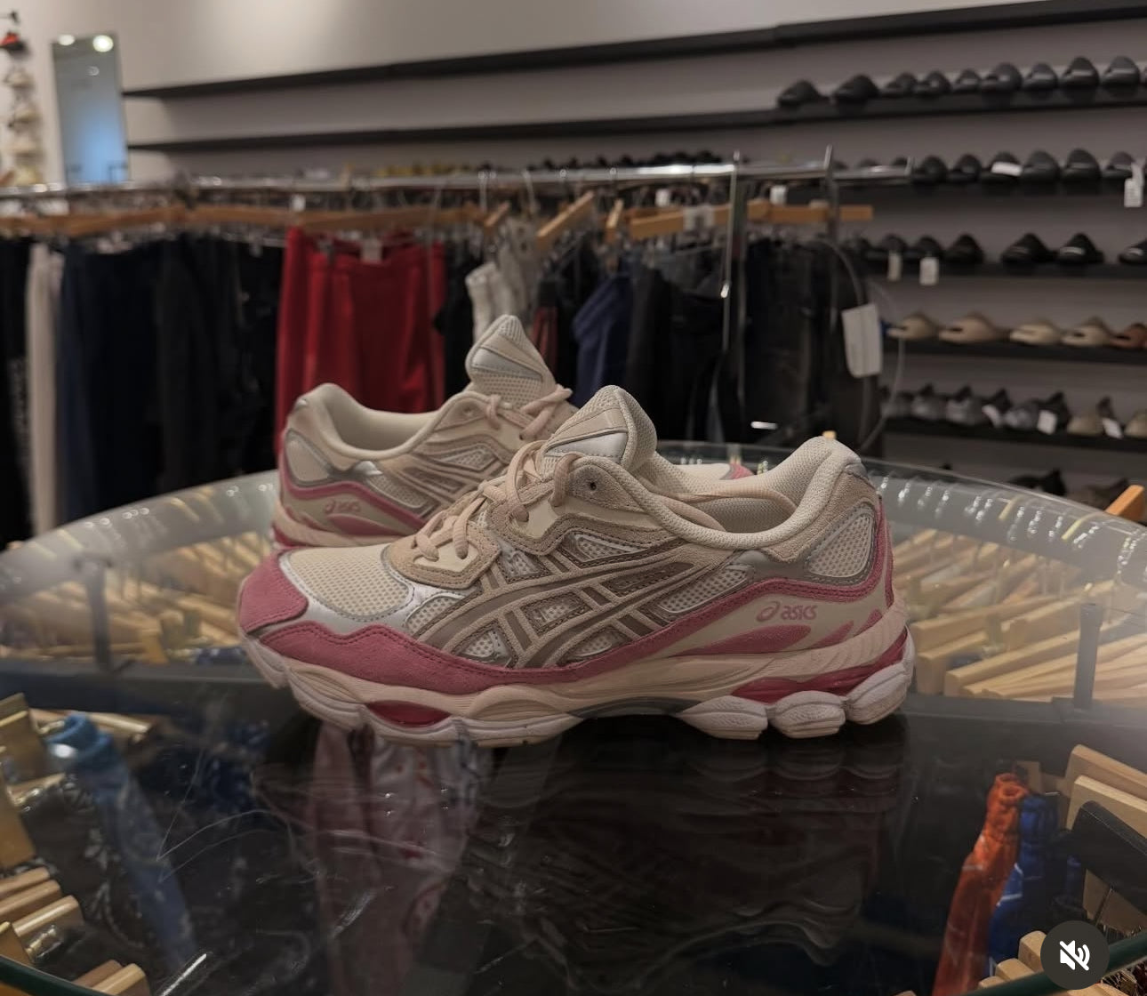 ASICS mineral beige used no box