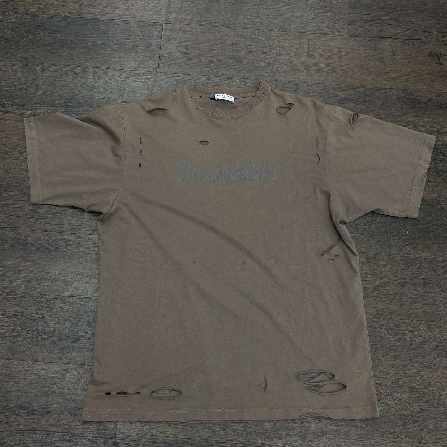 Balenciaga Dristressed tee Preowned