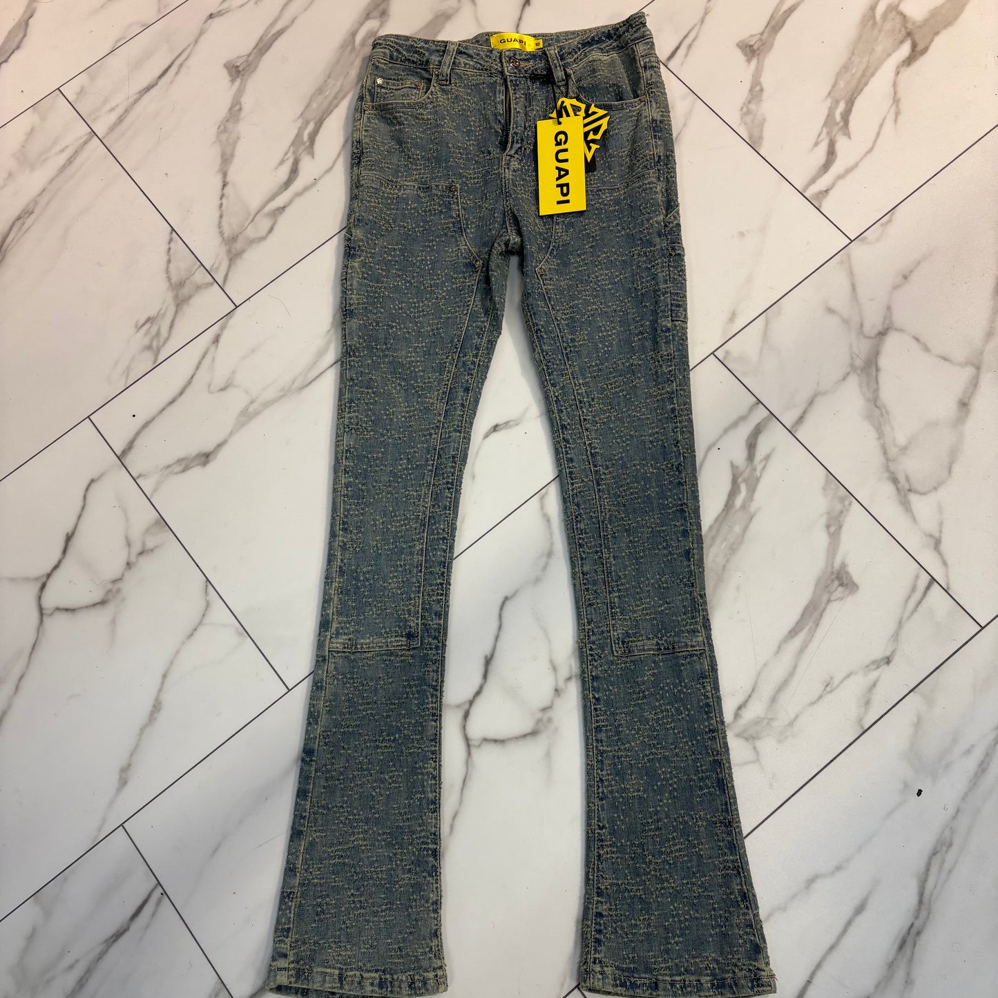 Guapi Jean w Patches All Over