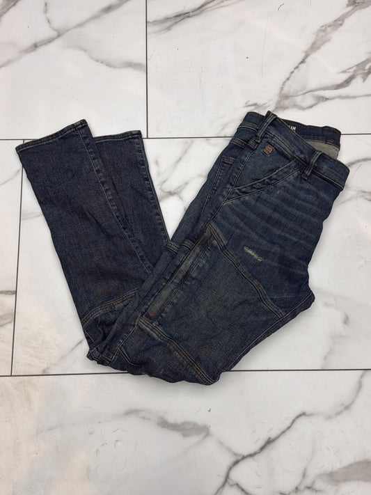 G star Japanese Denim Dark Blue Jeans USED