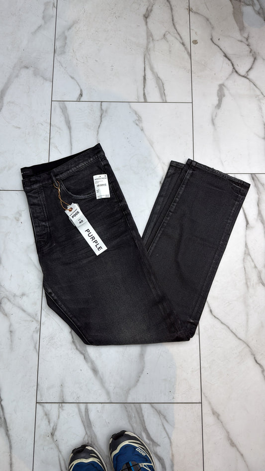 Purple Brand Slim Straight Leg Black Jeans