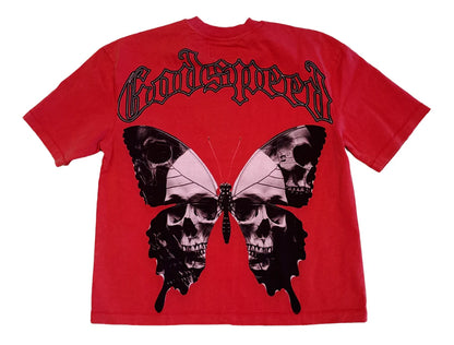 GODSPEED SKULL CLOCK CREAM T-SHIRT