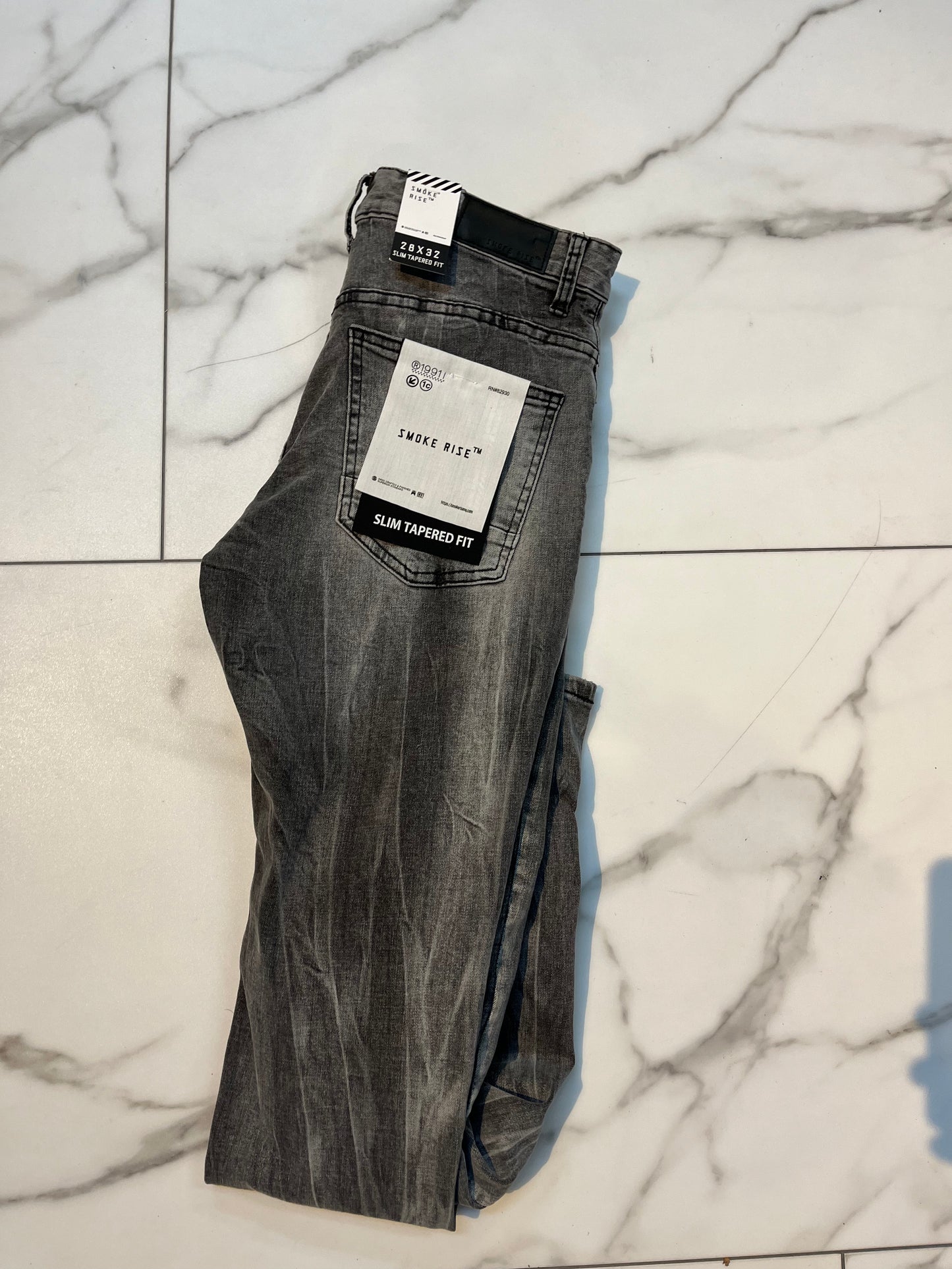 Grey Smoke rise jeans