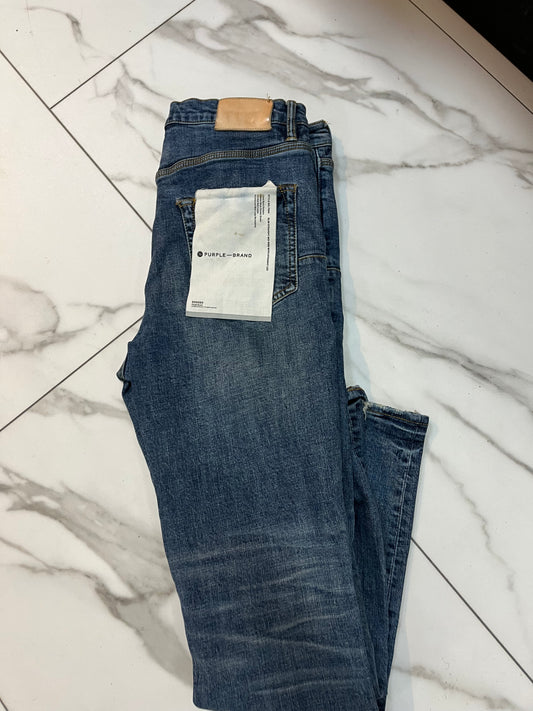 Purple denim jeans