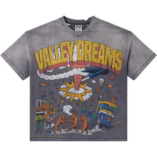 Vale forever faded chaos bling grey tee