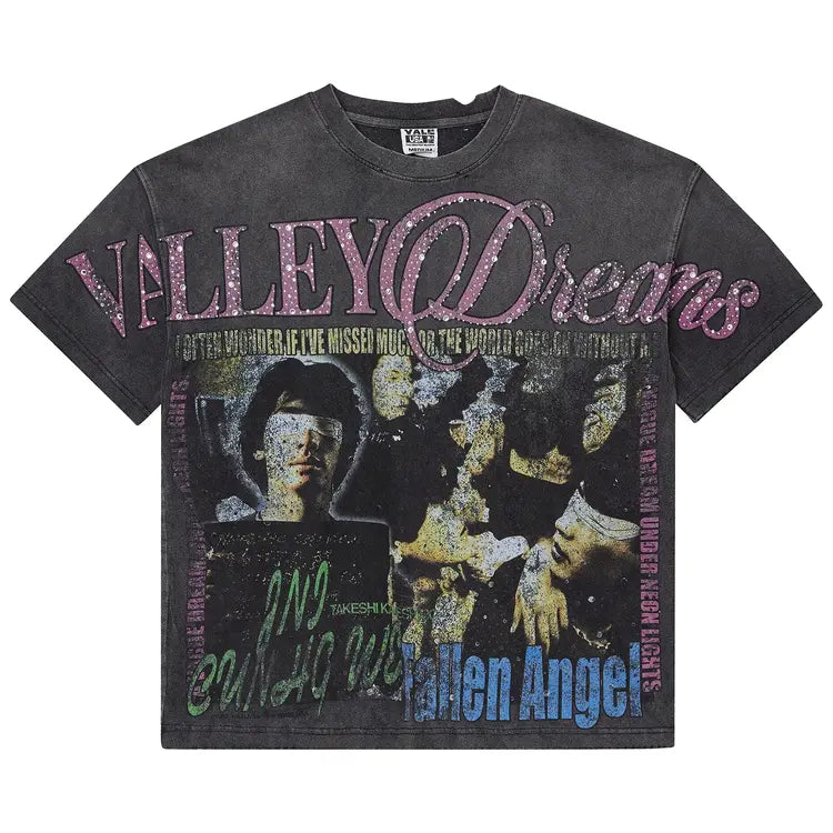 Vale forever fallen bling black tee
