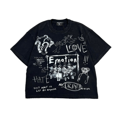 Mixed Emotion Chaos Black Tee