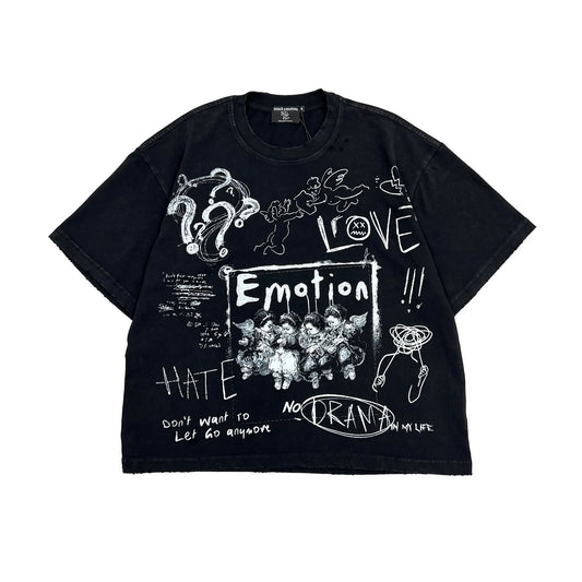 Mixed Emotion Chaos Black Tee