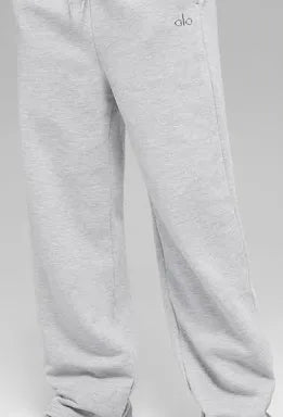 ALO Heather Grey Straight Leg Sweatpants