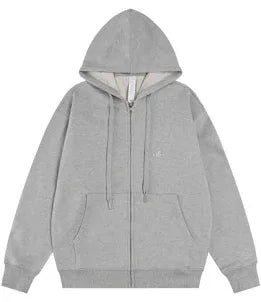 ALO Full Zip Up Heather Grey Hoodie