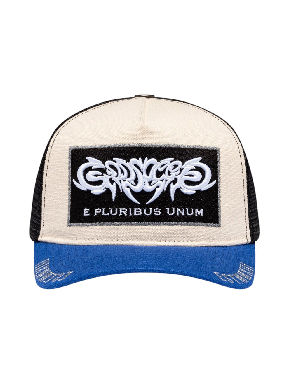 Godspeed White Blue Trucker