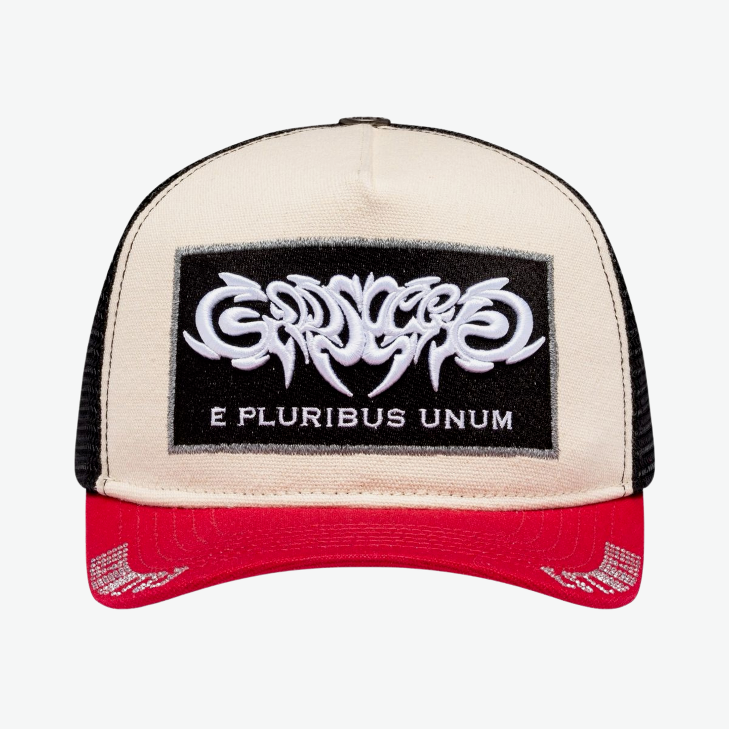 Godspeed White Red Trucker