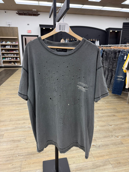 Purple Brand Black Faded PRE-OWNED TEE