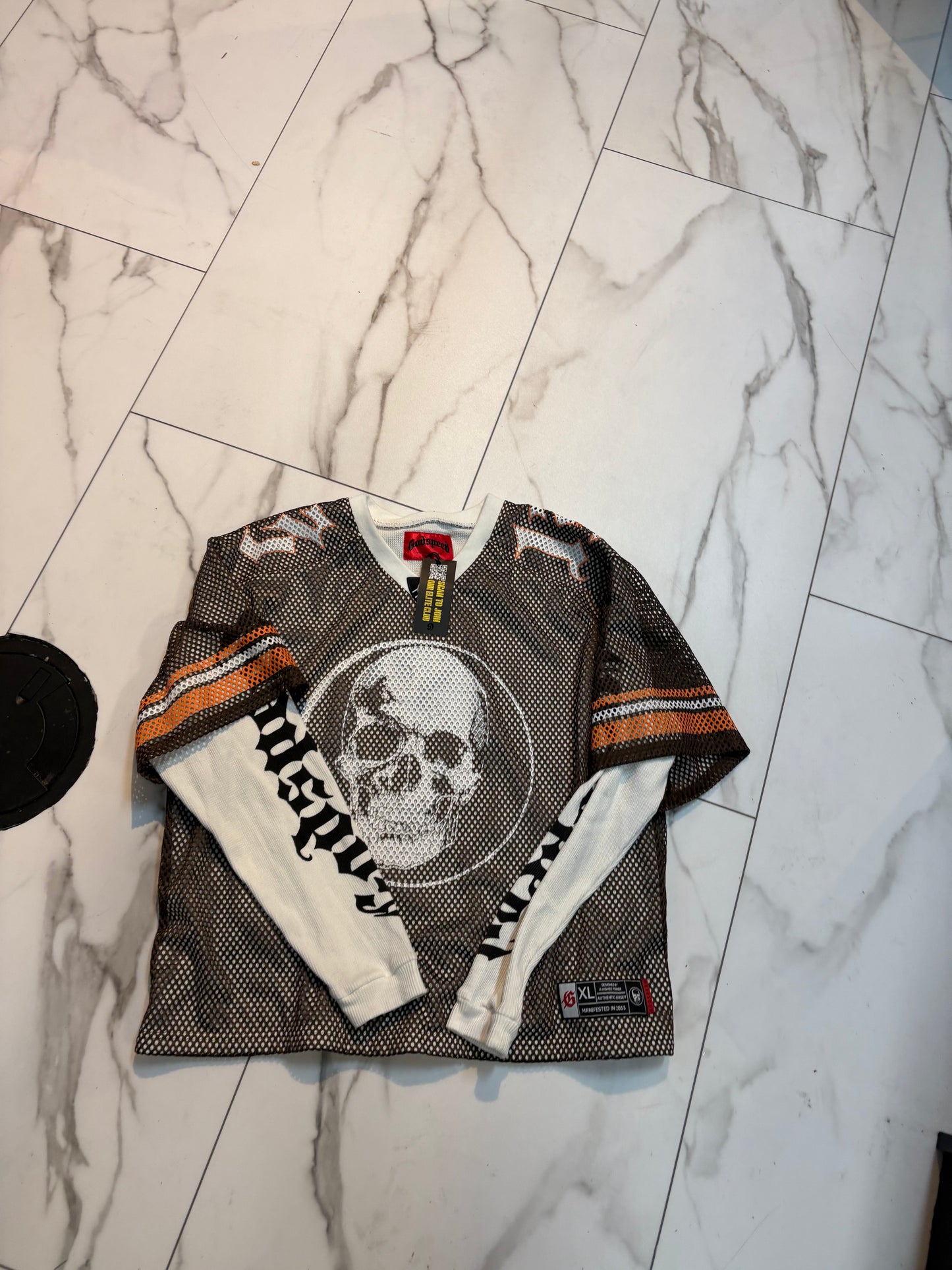GodSpeed Brown skull Jersey Long sleeve