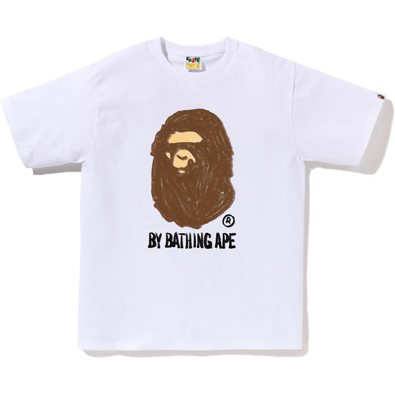 Bape #12 White Hand Draw Ape Tee