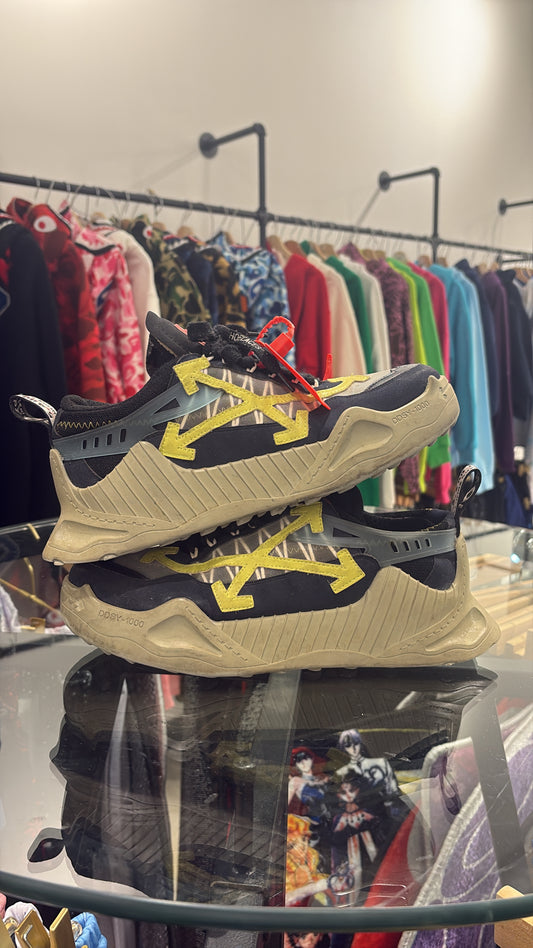 OFF-WHITE ODSY-1000 Olive Green Black USED
