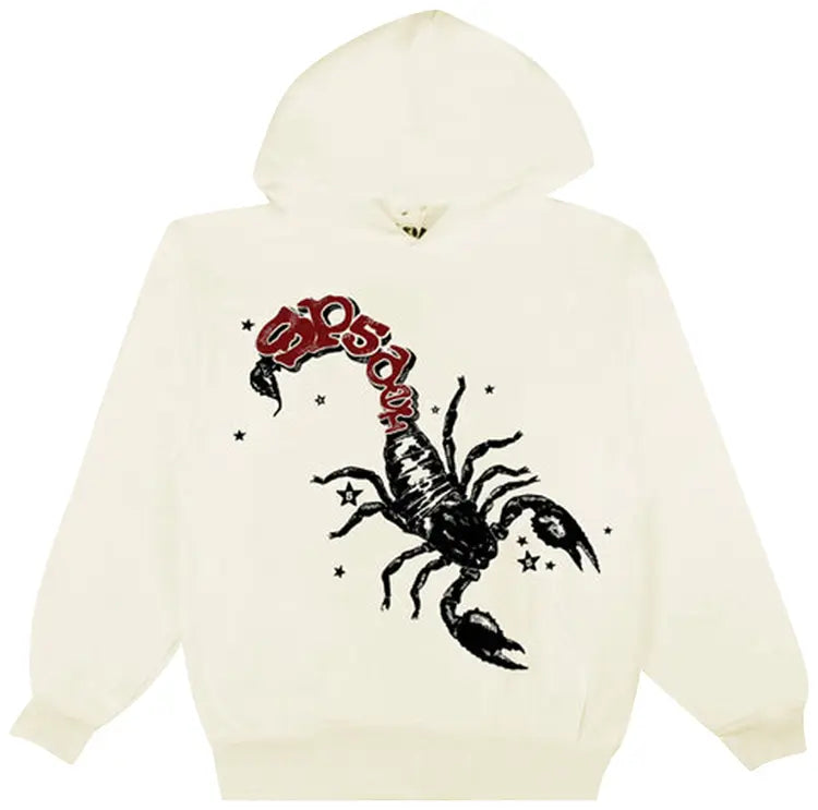 Sp5der x Mariah The Scientist Scorpion Hoodie 'Cream