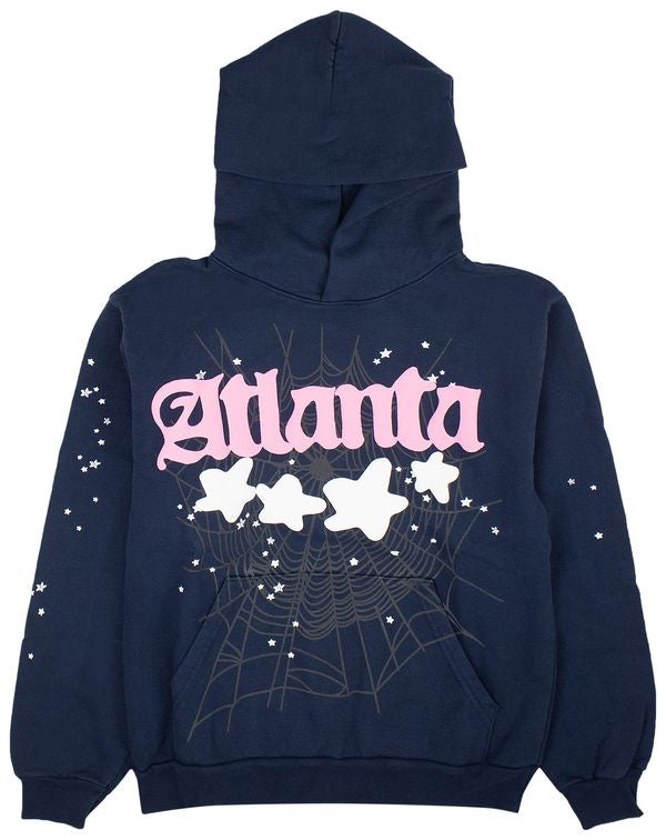 Sp5der Atlanta Hoodie 'Navy'