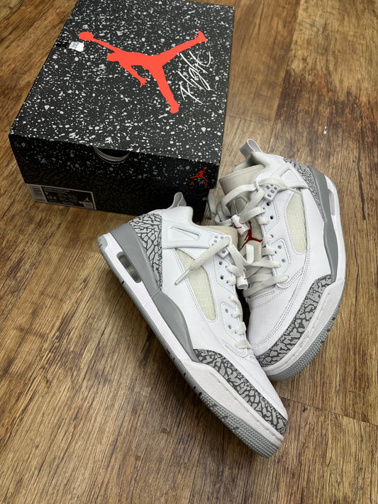 Jordan spizike low white cement pre-owned