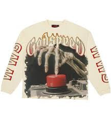Godspeed Cream Red Button LongSleeve
