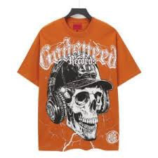 Godspeed Orange Skeleton Tee