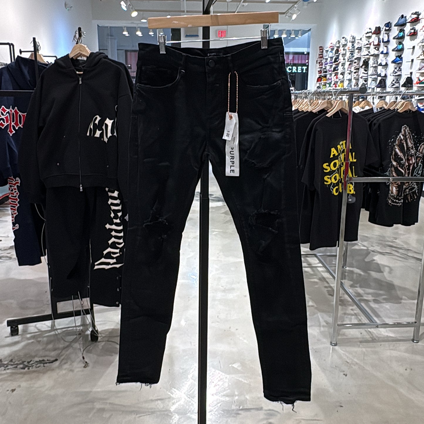 Purple Brand Ripped Knee Slits Jeans