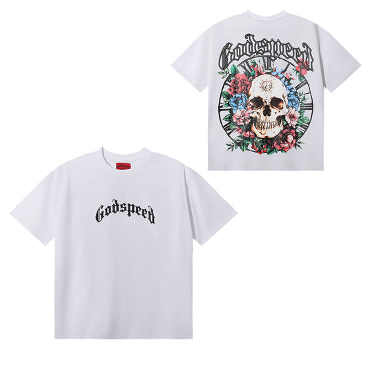 Godspeed Floral Skeleton Tee