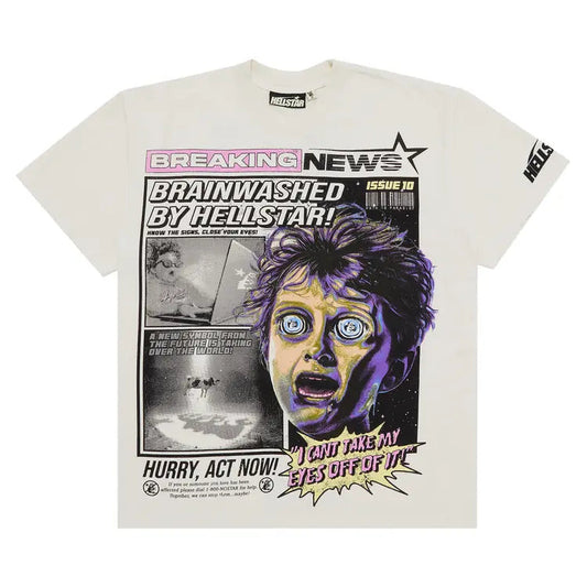 Hellstar Breaking News White Tee