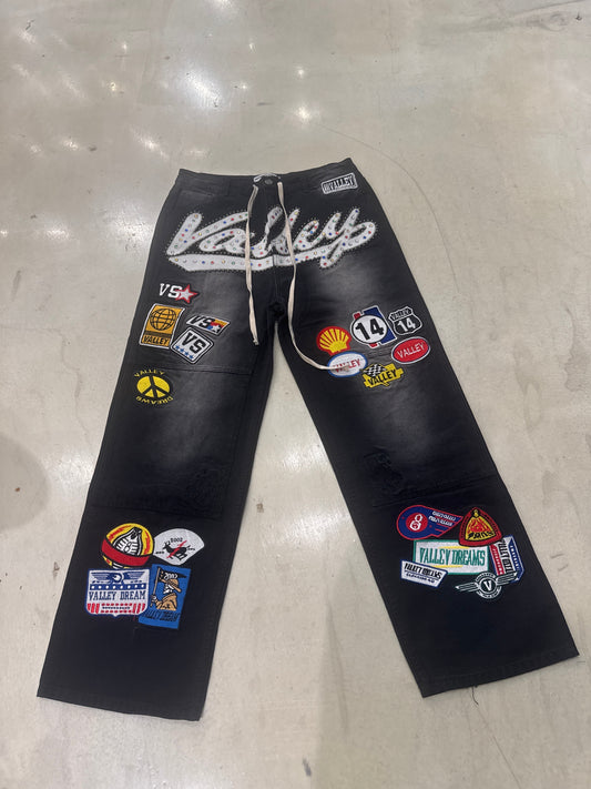 Valley Black Patches Jeans