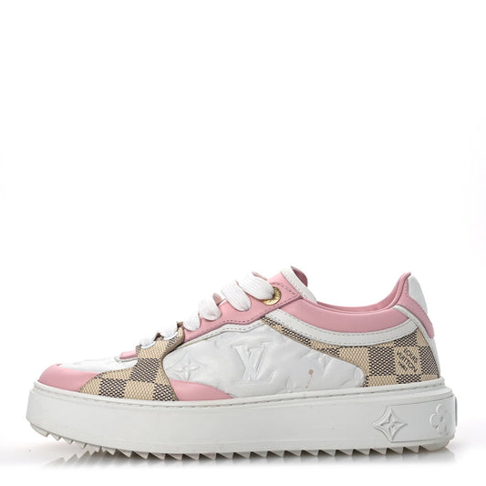 LOUIS VUITTON Monogram Sneakers Rose Clair Pink