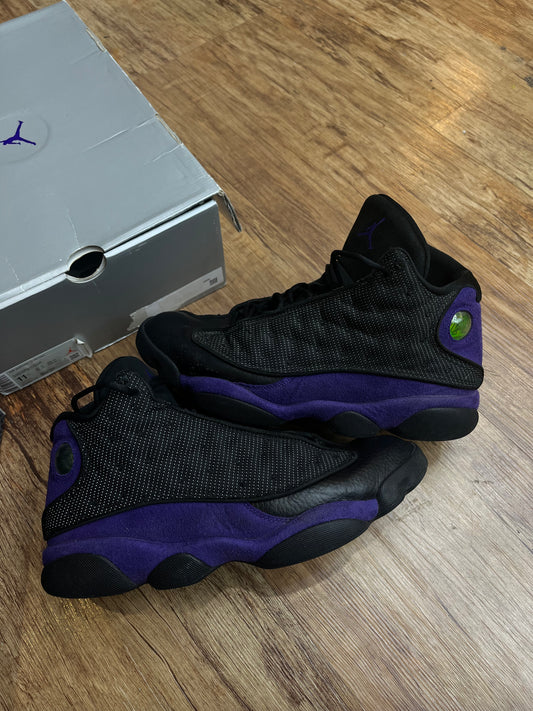 Jordan 13 Court Purple with box PRE OWNED