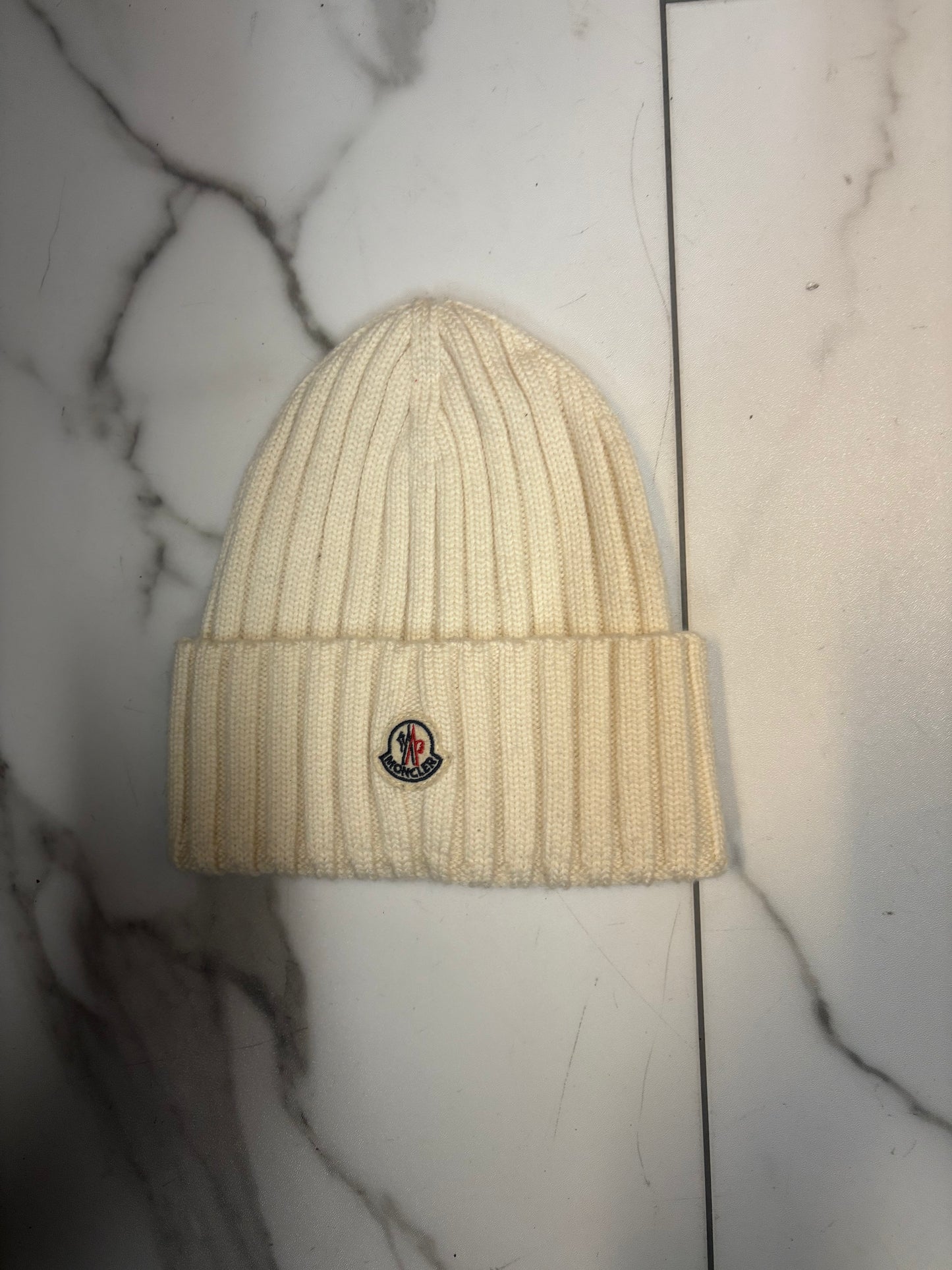 Moncler Cream beanie
