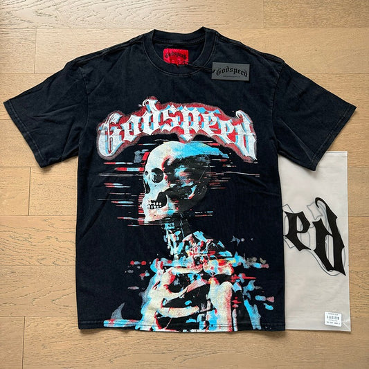 Godspeed black skeleton speed tee