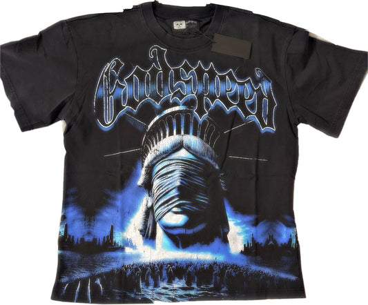 Godspeed black sunken liberty tee