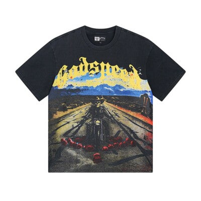 Godspeed black long lonely road tee