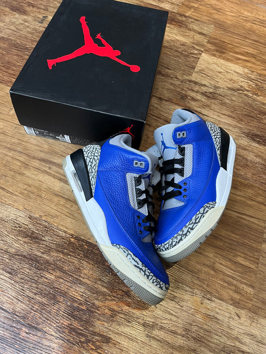 Jordan 3 varsity royal cement pre-owned