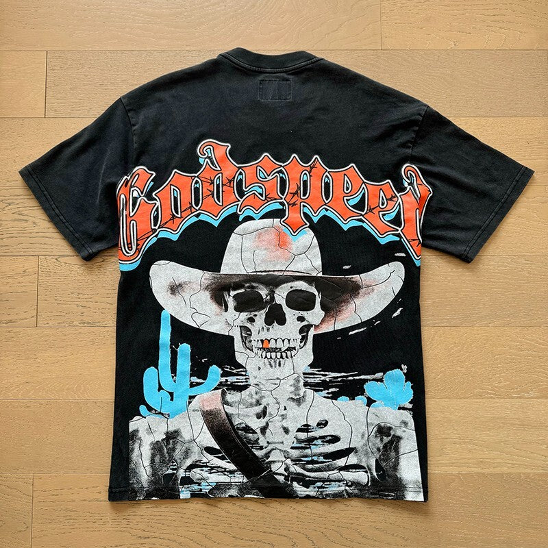 Godspeed black cowboy tee