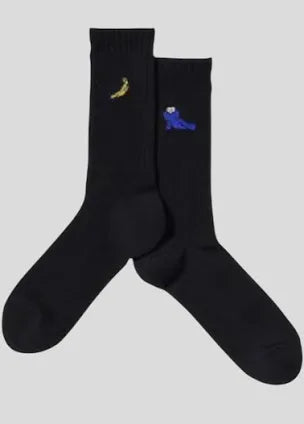 Kaws black Banana Socks