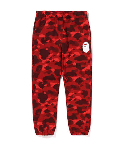 Bape ABC Red Camo Sweatpants