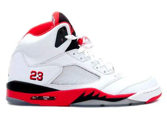 Jordan 5 Fire Red Black Tongue