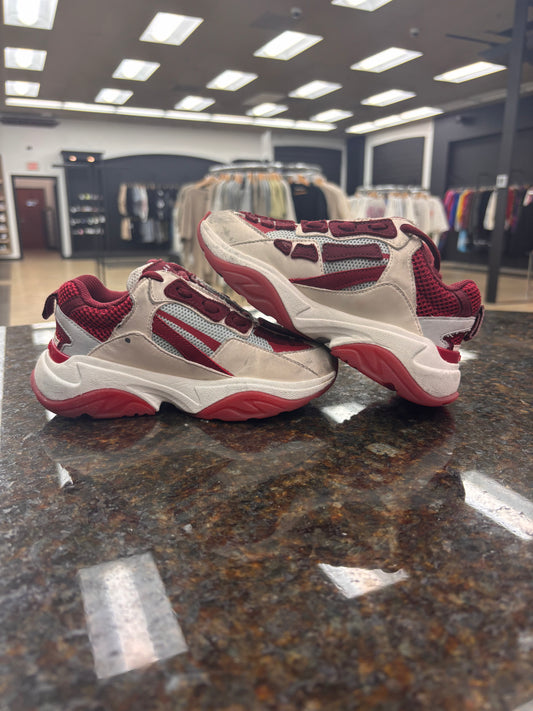 Used Amiri red bone runner no box
